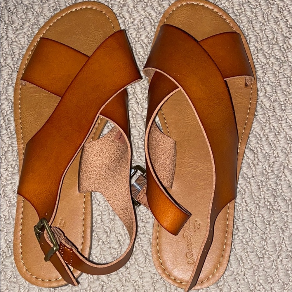 Tan sandals